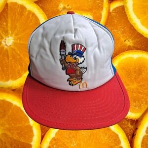 McDonald's Olympic Eagle Hat 1984 LA‎ Olympics Adjustable Mesh Back